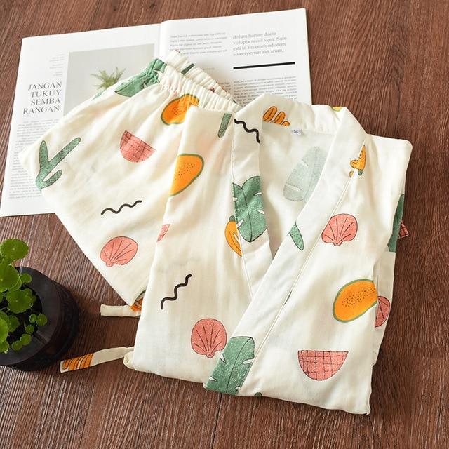 Pyjama Japonais Fruits Femme / M