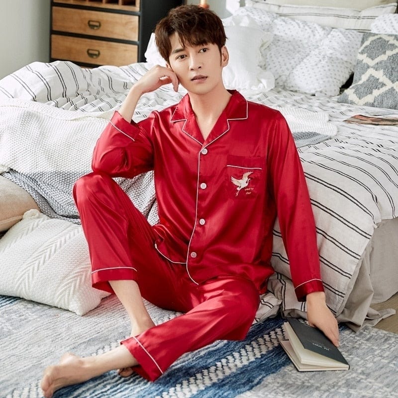 Pyjama Japonais Rouge Homme / M