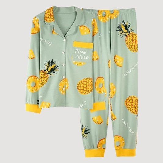 Pyjama Kimono Femme Ananas