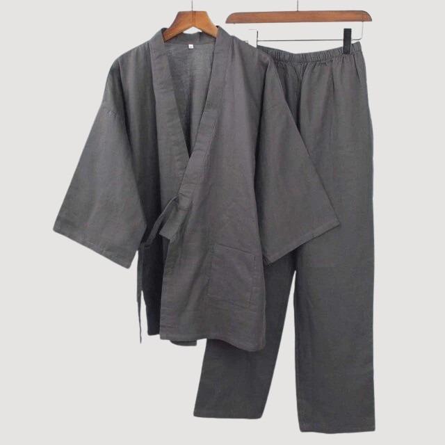 Pyjama Kimono Homme Gris / M