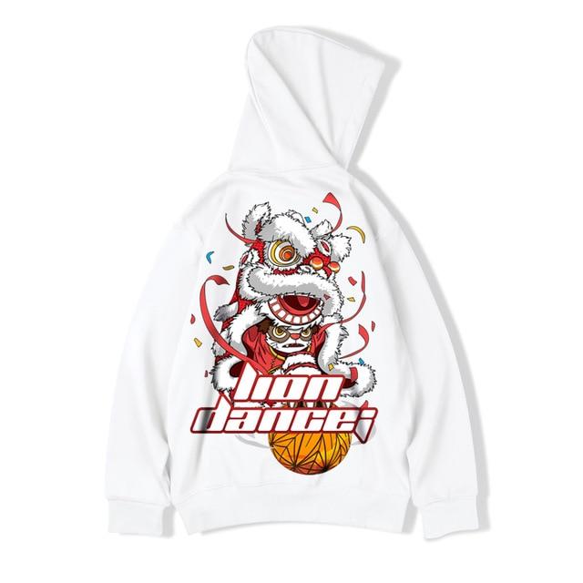 Sweat Imprimé Japonais Blanc / M