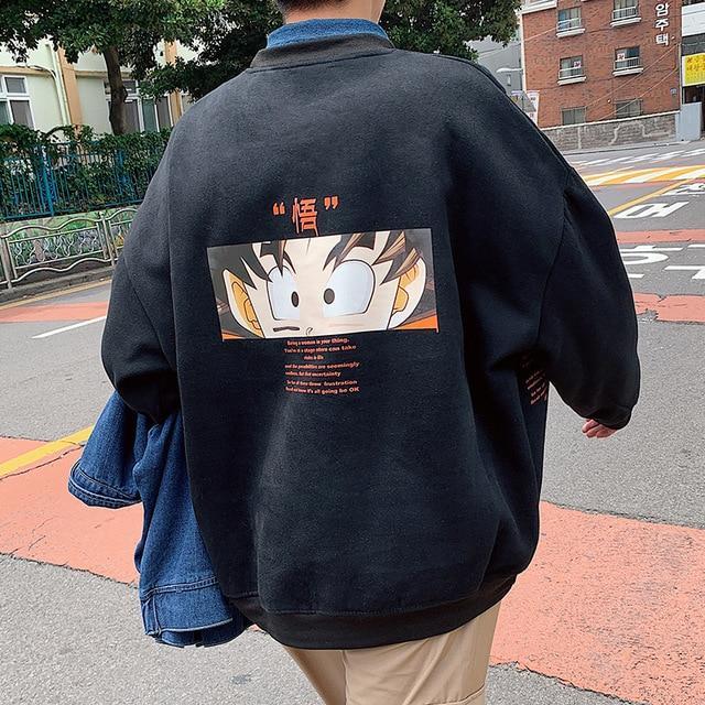 Sweat Japonais Goku Noir / M