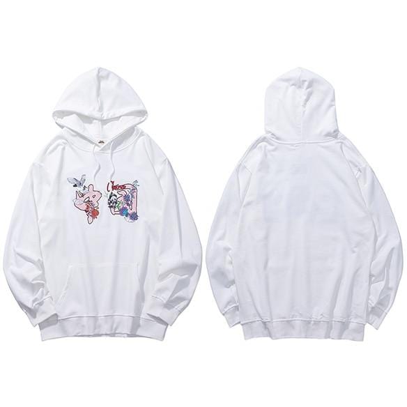 Sweat Japonais Kanji Blanc / L