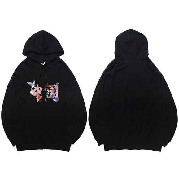 Sweat Japonais Kanji Noir / S