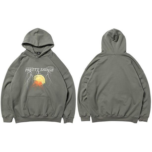 Sweat Japonais Pretty Savage Gris / M