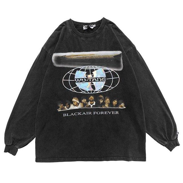 Sweat Japonais Wu-Tang Noir / M