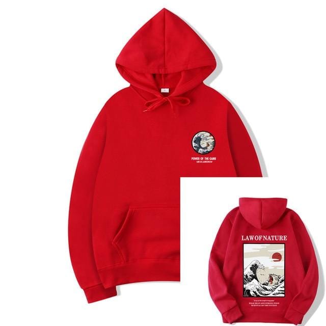 Sweat Vague Japonais Rouge / S