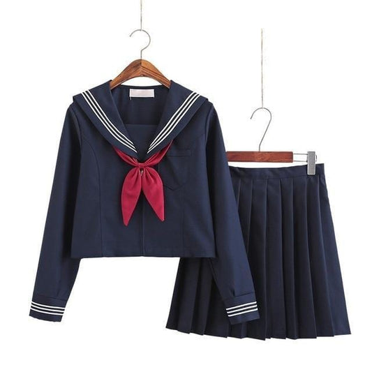 Uniforme Japonais - Bleu Bleu / S