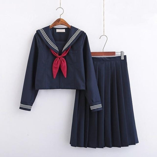 Uniforme Japonais - Bleu Long Bleu / Long / S