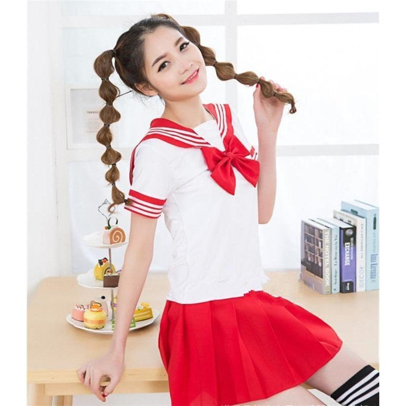 Uniforme Japonais Fille - Rouge