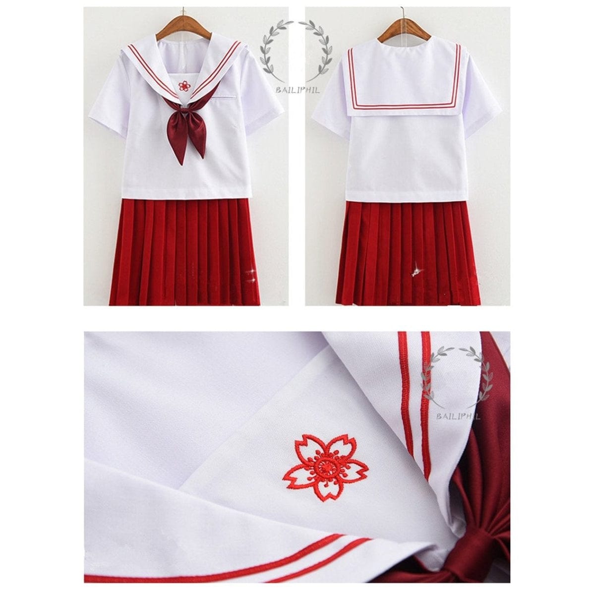 Uniforme Japonais Fille - Rouge