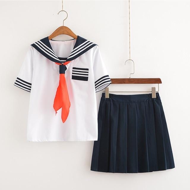 Uniforme Japonais Manche Courte Blanc / S