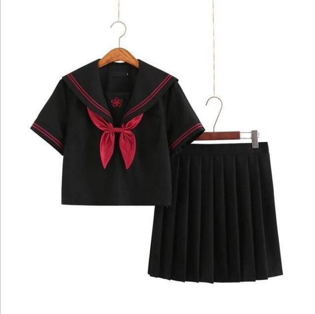 Uniforme scolaire japonais Classique Noir Noir / S