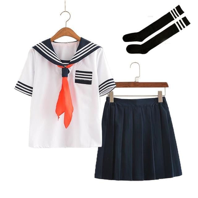 Uniforme Scolaire Japonais - Court Blanc Court / S