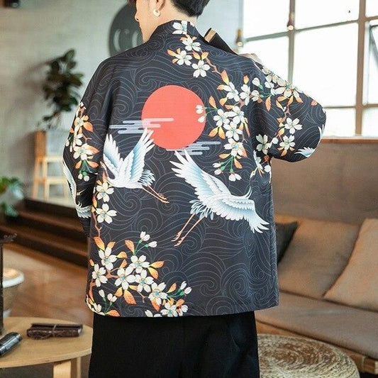 Veste Homme Style Kimono Imprimé / L