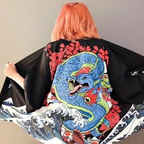 Veste Kimono Femme Courte