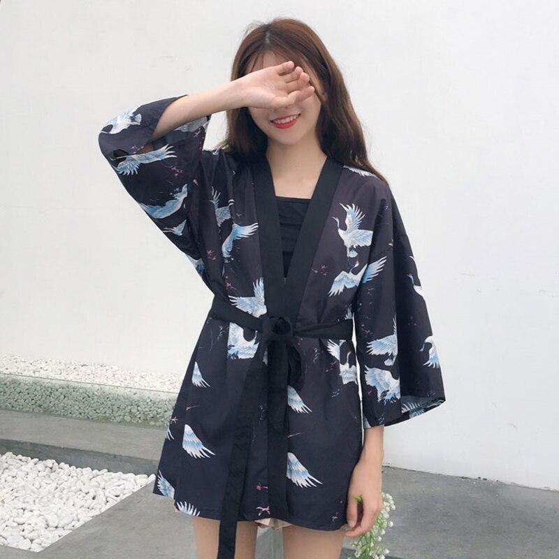 Veste Kimono Noir Femme