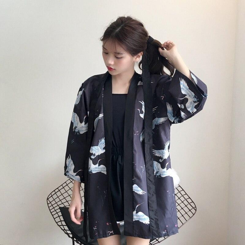 Veste Kimono Noir Femme