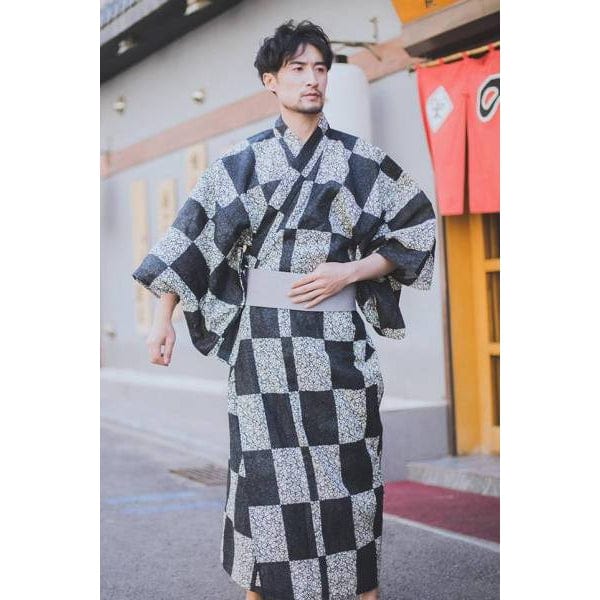 Yukata Homme Damier