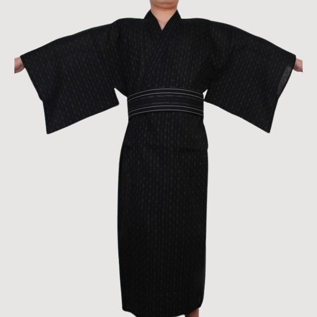 Yukata Homme Japonais Noir