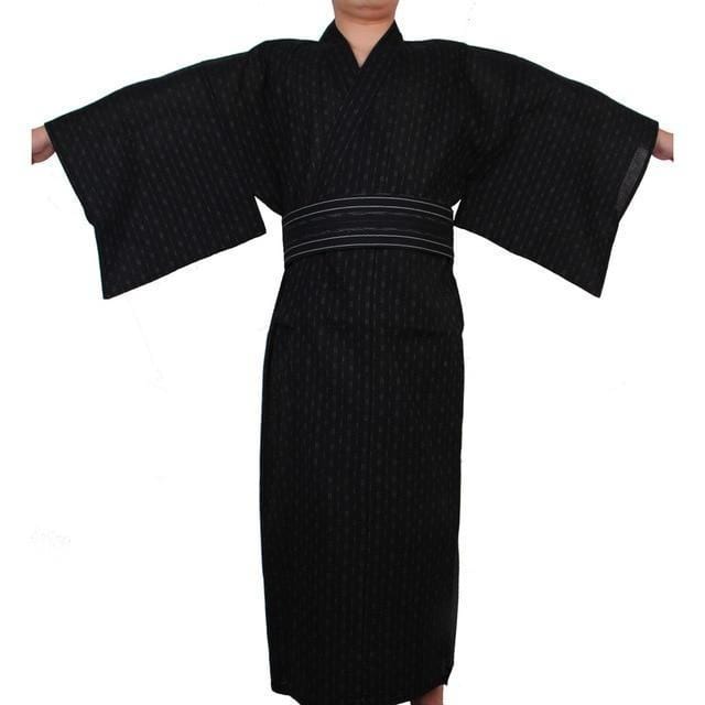 Yukata Homme Japonais Noir